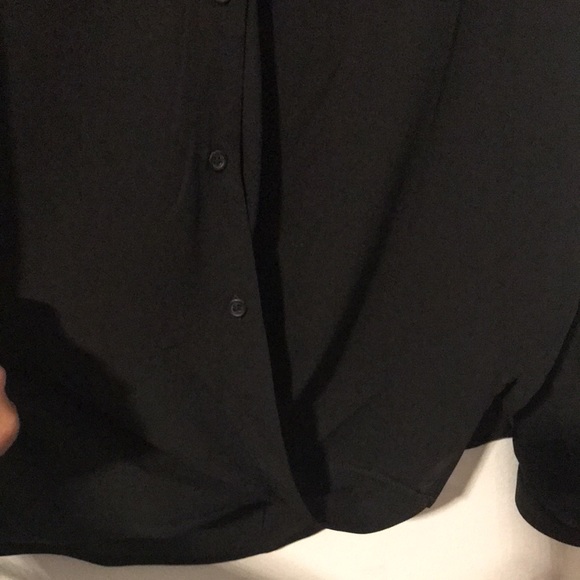 NWOT-Button up cross body blouse - Picture 3 of 7